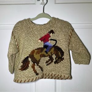 Kids Rodeo Cowboy knit sweater 12–18mo